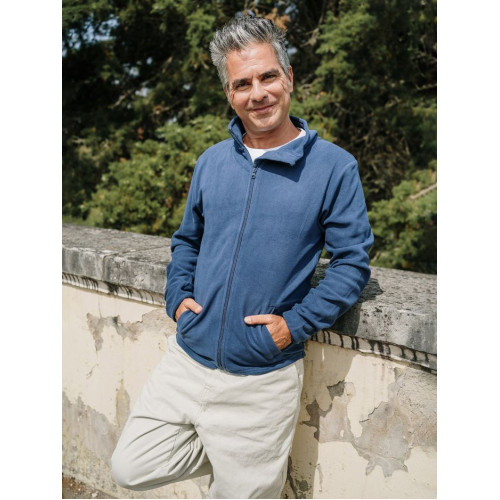 Куртка флисовая мужская Helsinki, ярко-синяя Куртка флисовая мужская Helsinki, ярко-синяя