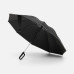 Зонт обратного сложения с ручкой-карабином Foldberry, черный