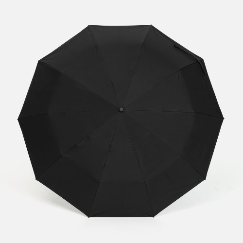 Зонт обратного сложения inLoop с ручкой-карабином, черный Зонт обратного сложения inLoop с ручкой-карабином, черный