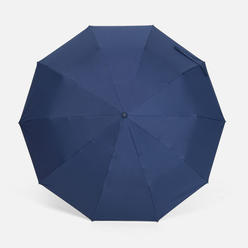 Зонт обратного сложения inLoop с ручкой-карабином, темно-синий Зонт обратного сложения inLoop с ручкой-карабином, темно-синий