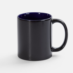 Кружка-хамелеон On Display, глянцевая, черная с синим