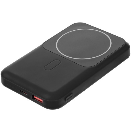 Магнитный беспроводной аккумулятор Top Force, 10 000 мАч, черный Магнитный беспроводной аккумулятор Top Force, 10 000 мАч, черный