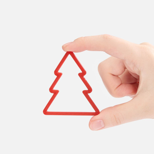 Подвеска «Елочка», 3D-печать, красная Подвеска «Елочка», 3D-печать, красная