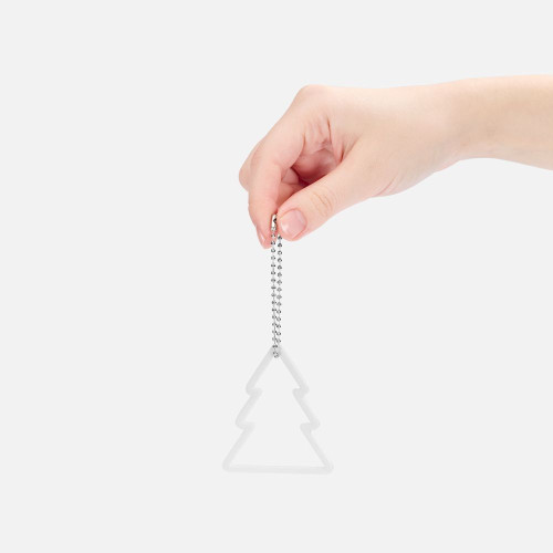 Подвеска «Елочка», 3D-печать, белая Подвеска «Елочка», 3D-печать, белая