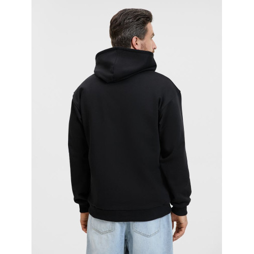 Худи унисекс оверсайз Songo, черное Худи унисекс оверсайз Songo, черное