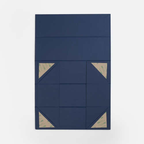 Коробка складная под бутылку Color Jacket Fold, темно-синяя Коробка складная под бутылку Color Jacket Fold, темно-синяя