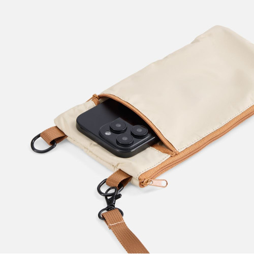 Зонт складной RainCase в чехле-сумке, бежевый Зонт складной RainCase в чехле-сумке, бежевый