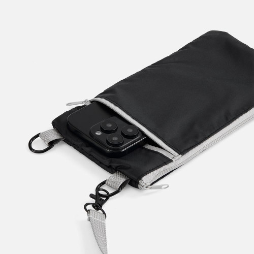 Зонт складной RainCase в чехле-сумке, черный Зонт складной RainCase в чехле-сумке, черный