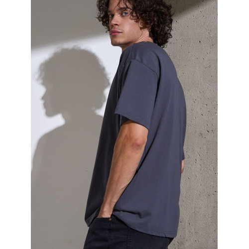 Футболка Oversize Premium, темно-серая (антрацит)