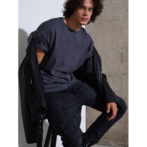 Футболка Oversize Premium, темно-серая (антрацит)