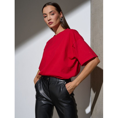 Футболка Oversize Premium, красная