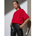 Футболка Oversize Premium, красная