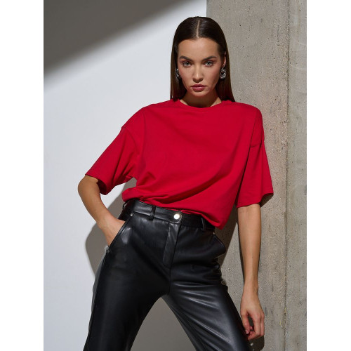 Футболка Oversize Premium, красная