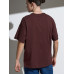 Футболка Oversize Premium, коричневая (шоколад)