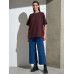 Футболка Oversize Premium, коричневая (шоколад)