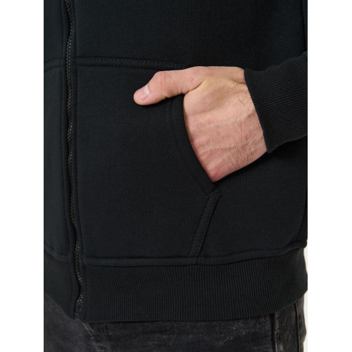 Худи на молнии Premium Heavy, черное