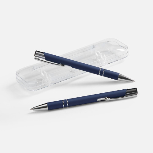 Набор из 2 ручек Keskus Soft Touch, синий Набор из 2 ручек Keskus Soft Touch, синий