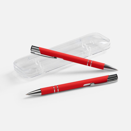 Набор из 2 ручек Keskus Soft Touch, красный Набор из 2 ручек Keskus Soft Touch, красный