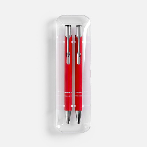 Набор из 2 ручек Keskus Soft Touch, красный Набор из 2 ручек Keskus Soft Touch, красный