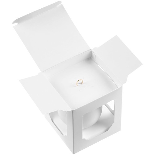 Елочный шар Gala Matt в коробке, 8,5 см, белый Елочный шар Gala Matt в коробке, 8,5 см, белый