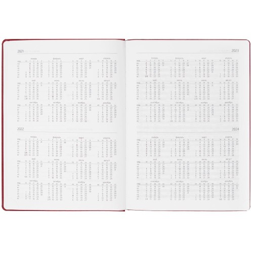 Еженедельник Nebraska, датированный, красный