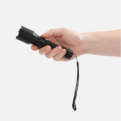 Фонарь аккумуляторный с фокусировкой луча FarSee, черный Фонарь аккумуляторный с фокусировкой луча FarSee, черный