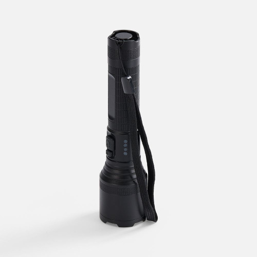 Фонарь аккумуляторный с фокусировкой луча FarSee, черный Фонарь аккумуляторный с фокусировкой луча FarSee, черный