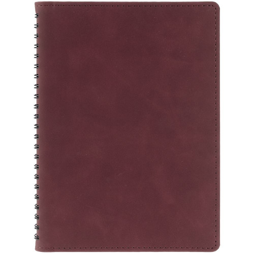 Ежедневник Spring Urban на заказ, недатированный, бордовый