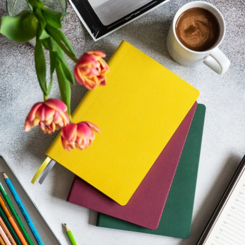 Ежедневник Рейн (Rain) недатированный, бургунди Ежедневник Рейн (Rain) недатированный, бургунди