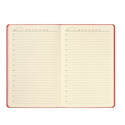 Ежедневник Рейн (Rain) недатированный, красный