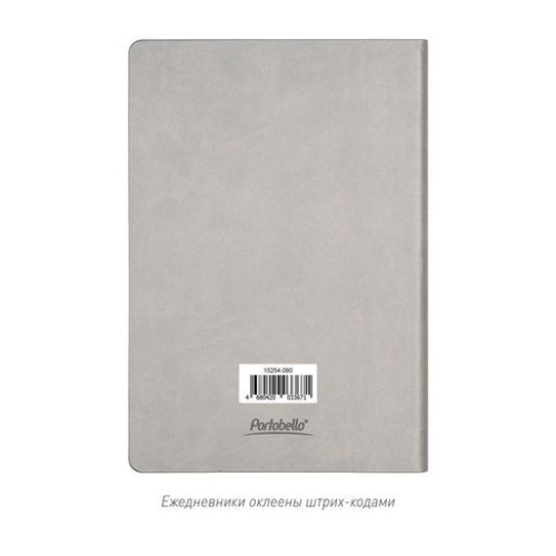 Ежедневник Латте (Latte NEW) недатированный, серый/зеленый