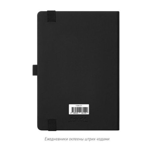 Ежедневник Альфа (Alpha) недатированный, черный/бежевый