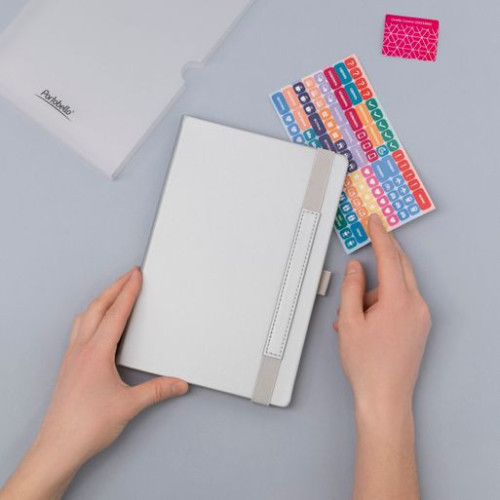 Ежедневник Альфа (Alpha) недатированный, серебро/серый