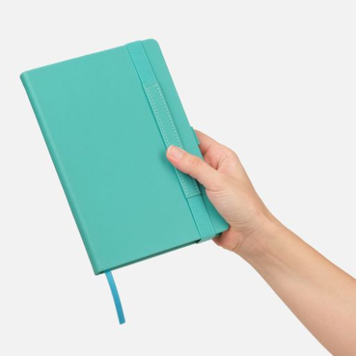 Ежедневник Альфа (Alpha) недатированный, бирюзовый/серый Ежедневник Альфа (Alpha) недатированный, бирюзовый/серый