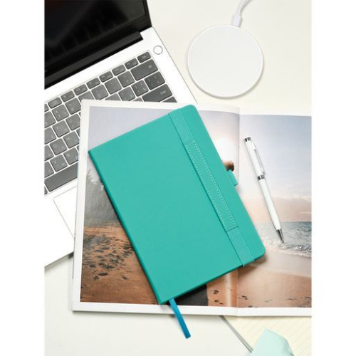 Ежедневник Альфа (Alpha) недатированный, бирюзовый/серый Ежедневник Альфа (Alpha) недатированный, бирюзовый/серый