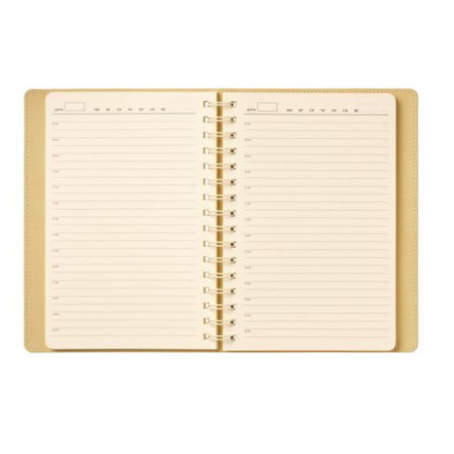 Ежедневник Виста (Vista) недатированный, черный/бежевый