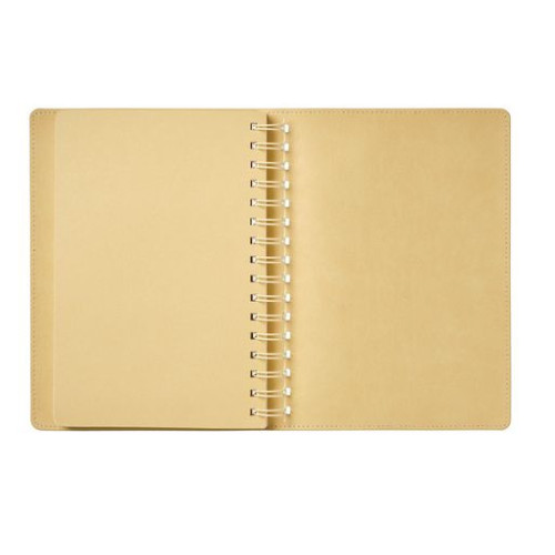 Ежедневник Виста (Vista) недатированный, черный/бежевый