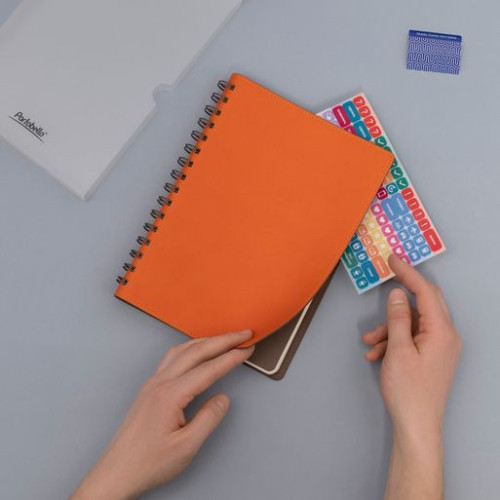 Ежедневник Виста (Vista) недатированный, оранжевый/коричневый