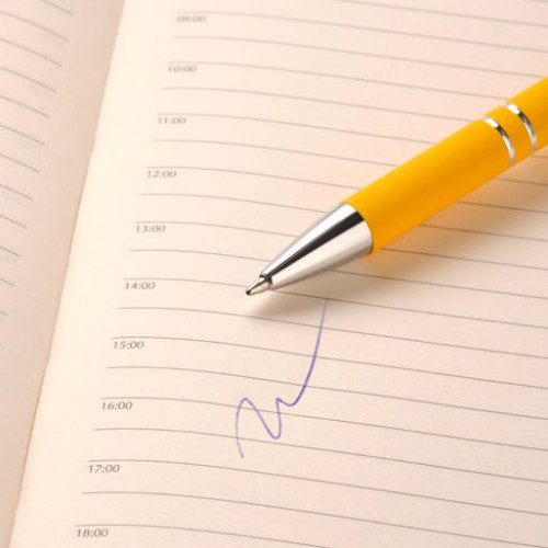 Шариковая ручка Альфа (Alpha), желтая