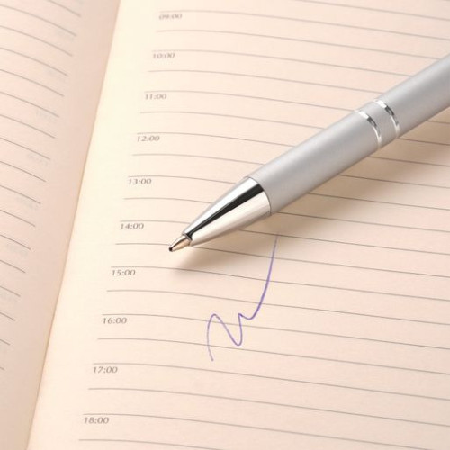 Шариковая ручка Альфа (Alpha), серебряная Шариковая ручка Альфа (Alpha), серебряная