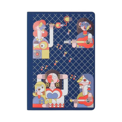 Ежедневник Спарк (Spark) недатированный, фиолетовый (с упаковкой, со стикерами)