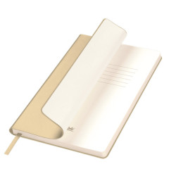 Ежедневник Спарк (Spark) недатированный, белое золото (с упаковкой, со стикерами)