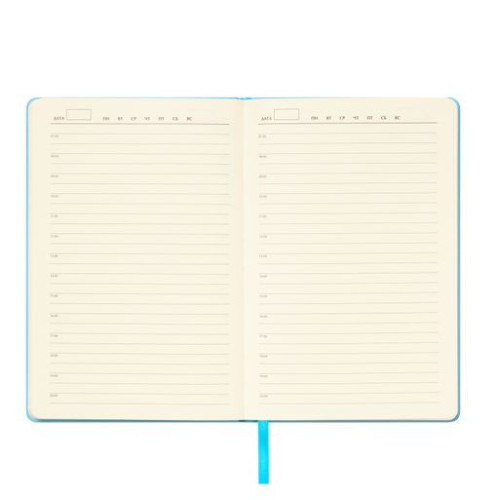 Ежедневник Спарк (Spark) недатированный, лазурный (с упаковкой, со стикерами)