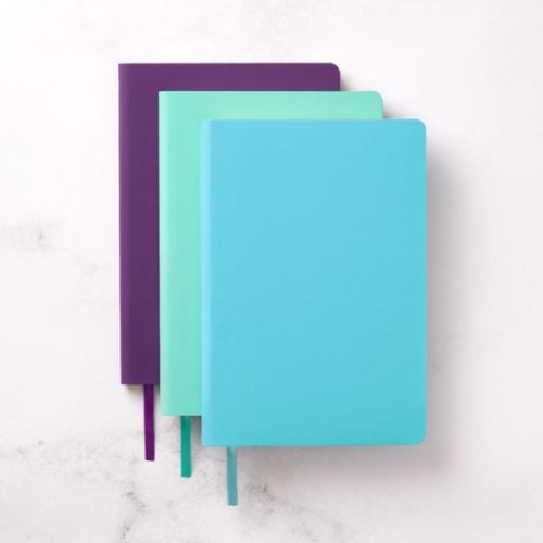 Ежедневник Спарк (Spark) недатированный, лазурный (без упаковки, без стикера, с серой подложкой)