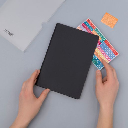 Ежедневник Стар (Star) недатированный, синий (с упаковкой, со стикерами)