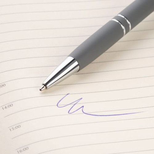 Шариковая ручка Комет Нео (Comet NEO), серая