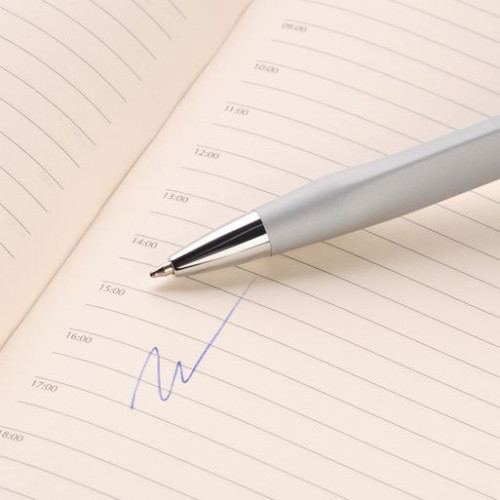 Шариковая ручка Пирамид Нео (Pyramid NEO), серебро