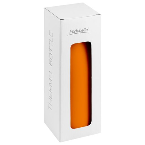 Термобутылка вакуумная герметичная Фреско (Fresco), оранжевая, гладкое покрытие