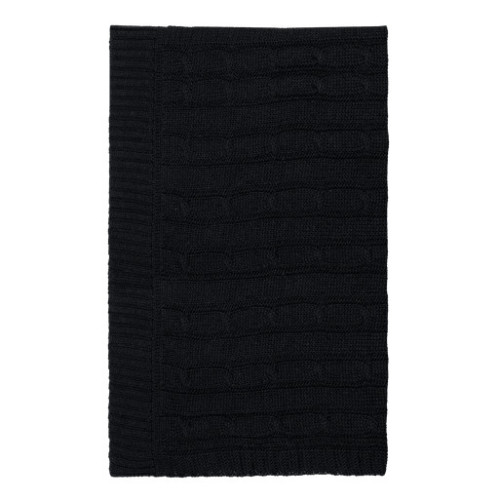 Плед Фадо (Fado) вязаный, темно-синий (без подарочной коробки)