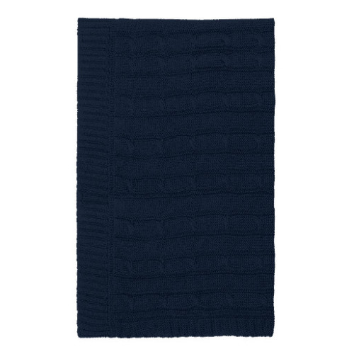 Плед Фадо (Fado) вязаный, синий (без подарочной коробки)